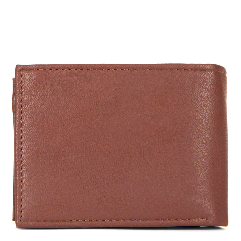 Leather Double Center Wing RFID Wallet - Bentley