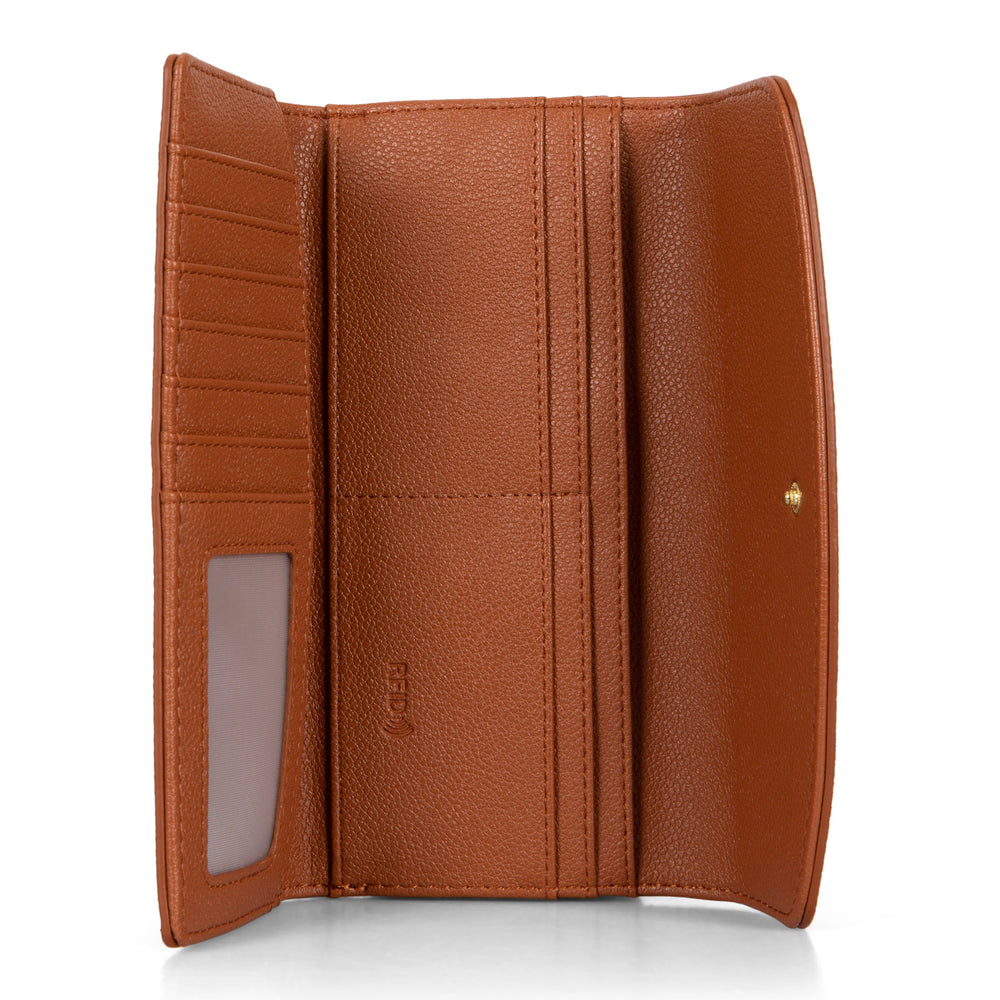 Katy Large RFID Flap Wallet - Bentley