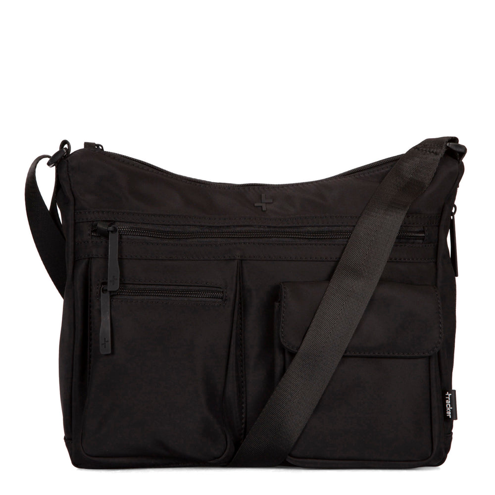 Basic Nylon RFID Multi-Pocket Crossbody Bag - Bentley